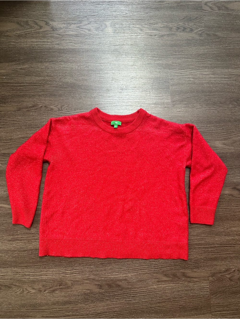 Dip Red Crewneck Sweater Sz XL Soft Knit Pullover